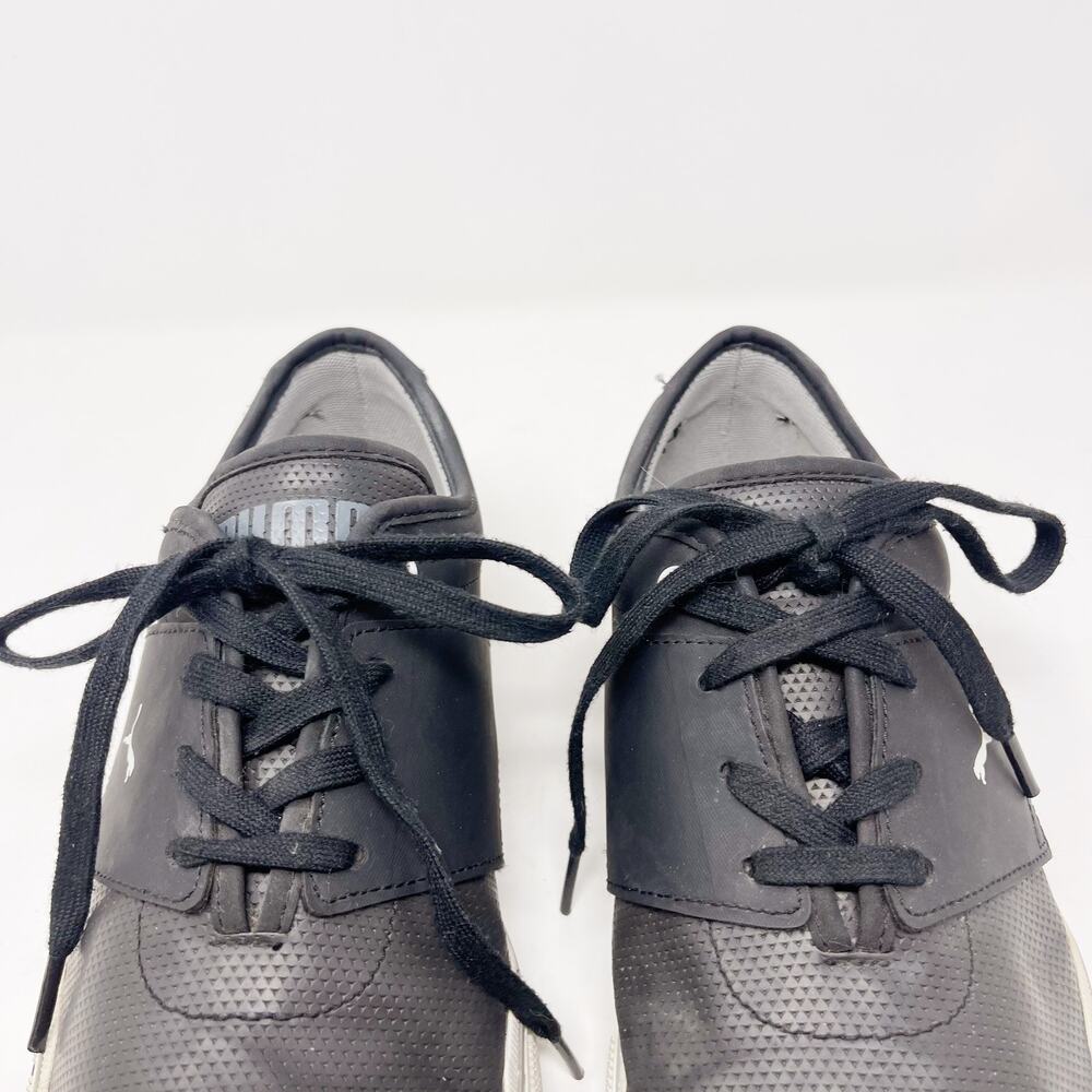 Puma Mens 10.5 Black El Ace Core Plus Sneakers Textured Lace Up Shoe Fashion - Picture 14 of 15